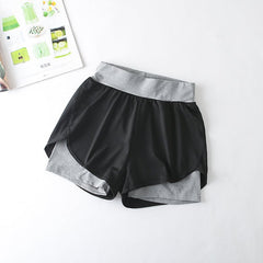 Quick-Drying High-Waist Sports Shorts for Active Wear